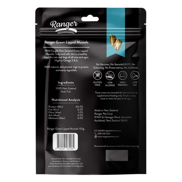 Ranger Green Lipped Mussels